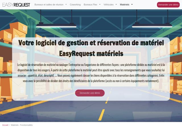 EasyRequest, logiciel de rservation de matriel en entreprise