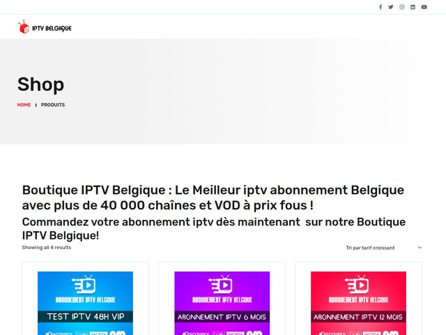 Abonnement IPTV Belgique - le meilleur abonnement IPTV en Belgique