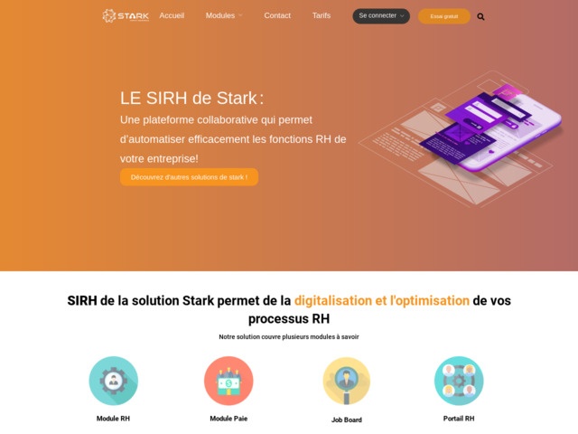 SIRH Stark : logiciel de gestion RH et paie pour entreprise
