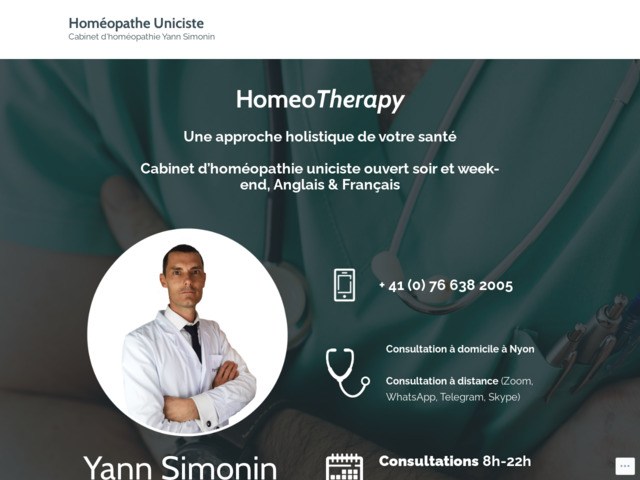 Yann simonin, homopathe uniciste