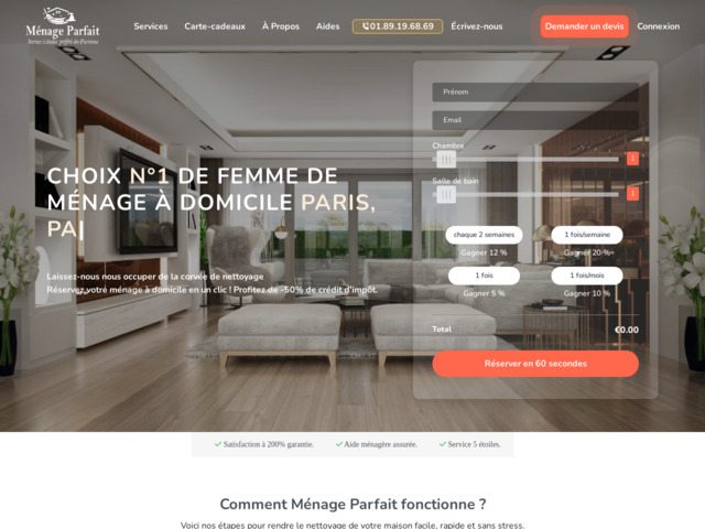 Agence de ménage et nettoyage paris - ménage parfait services