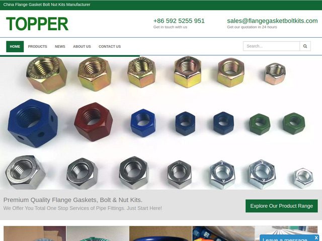 China flange gasket bolt nut kits manufacturer