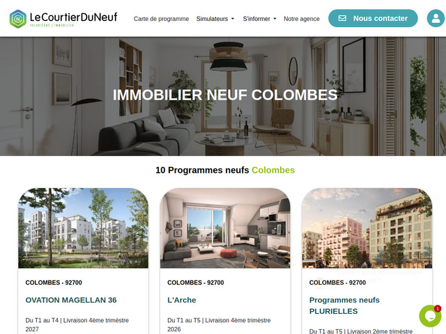 Logements neufs Colombes en livraison immédiate