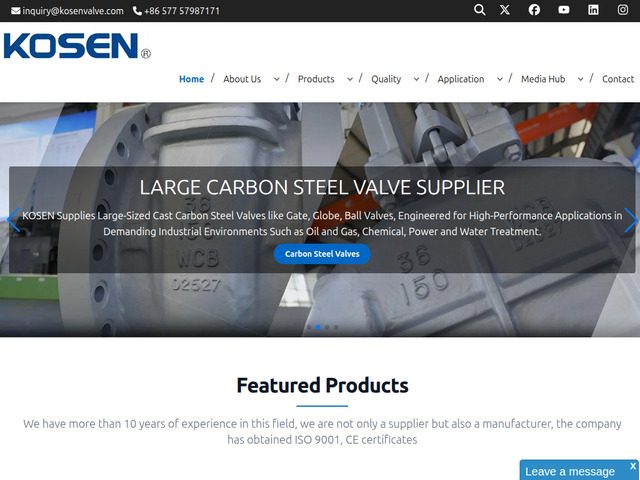 China industrial valve manufacturer