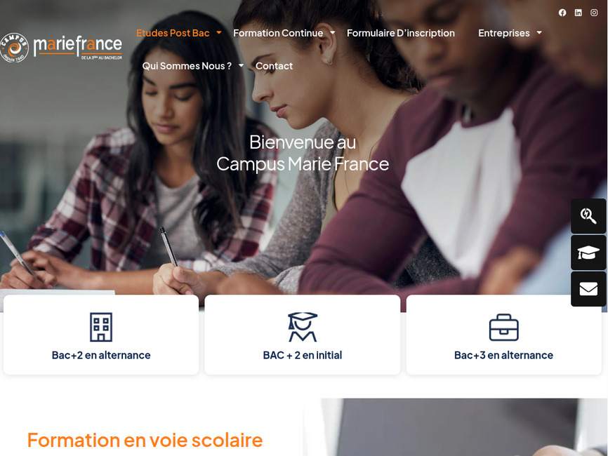 Bac pro commerce  � toulon - campus marie france