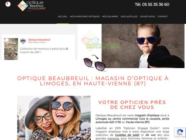 Opticien Optic Beaubreuil Limoges (87)