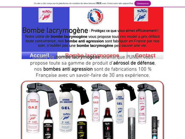 Bombe lacrymogène 15ml
