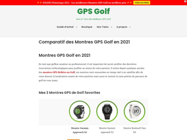 Top 10 des montres GPS de golf