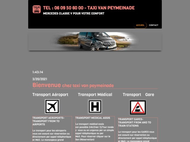 Prix taxi Peymeinade aéroport Nice - Taxi Van Peymeinade