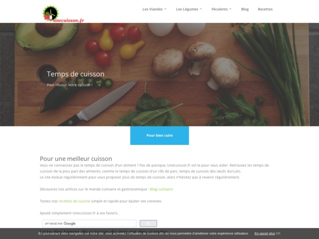 Temps de cuisson simple et rapide