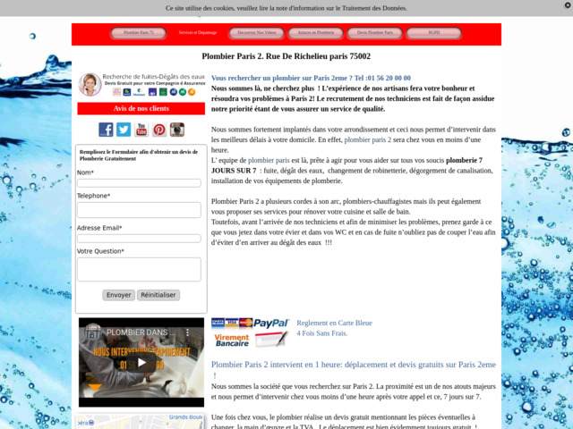 Plombier sur Paris 2