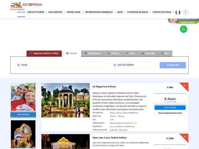 Key2persia, agence locale réceptive basée en Iran, tour opérateur iranien