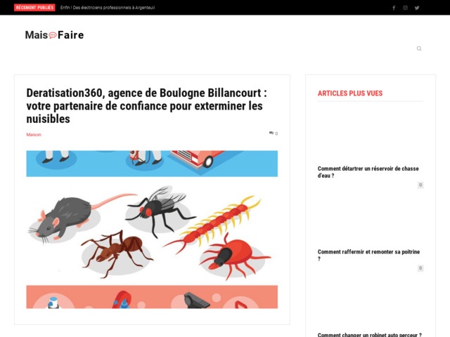 Deratisation360 votre partenaire de confiance pour exterminer les nuisibles
