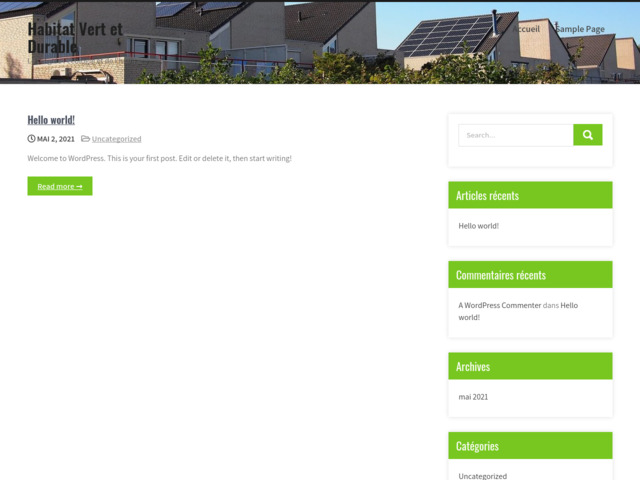 Habitat vert et durable