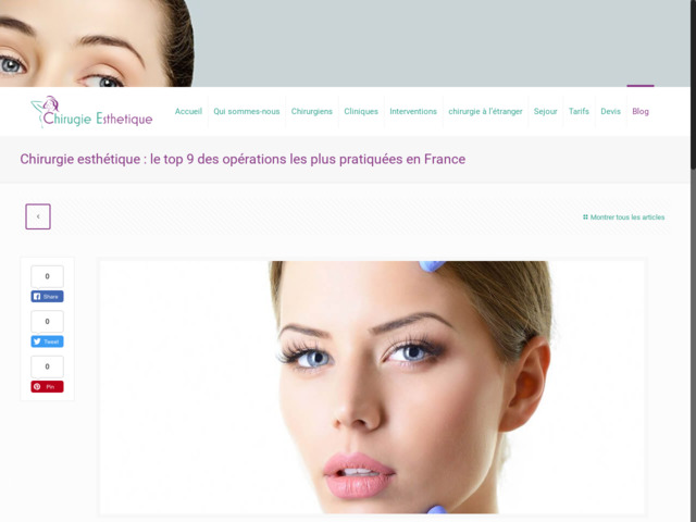 Chirurgie esthetique france