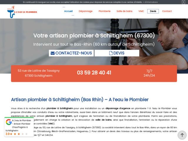 Travaux d'installation de salle de bain dans le Bas-Rhin