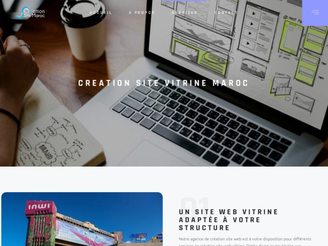 Agence création site web vitrine maroc