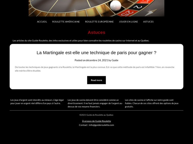Astuces pour gagner  la roulette en ligne