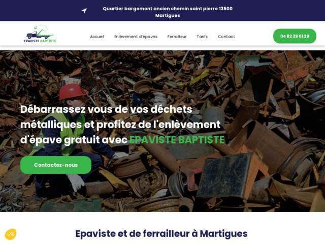 Votre épaviste Baptiste à Martigues