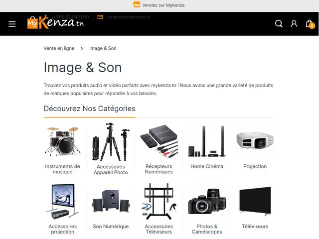 Image & son : Mykenza marketplace Tunisie