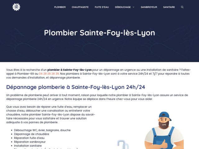 Plombier-69 - pour vos besoins en plomberie à sainte-foy-lès-lyon