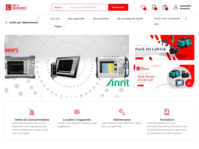 Lab 14 equipement - matériel fibre optique et radio