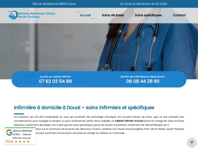 Les soins infirmiers  domicile