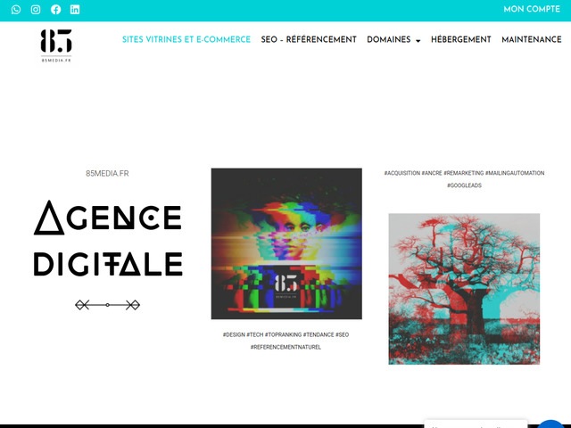 85media.fr marketing digital et conception de sites internet