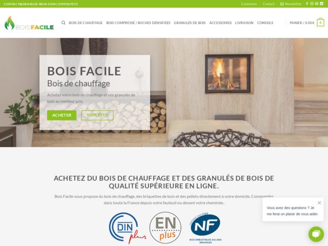 Bois de chauffage sur la toile