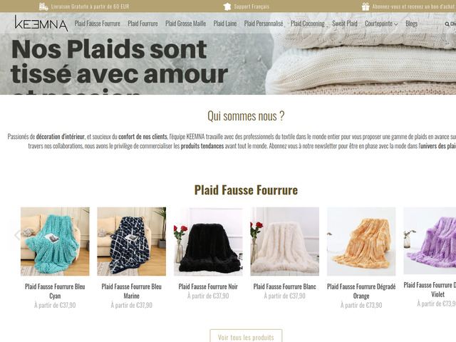 Décorer votre maison avec des plaids
