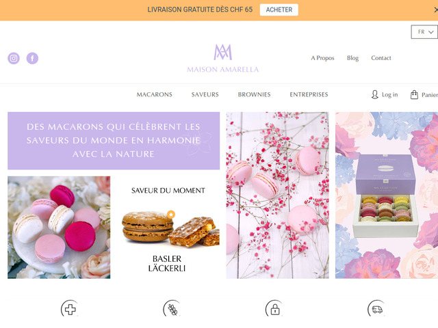 Maison Amarella - achetez vos macarons préférés en ligne !