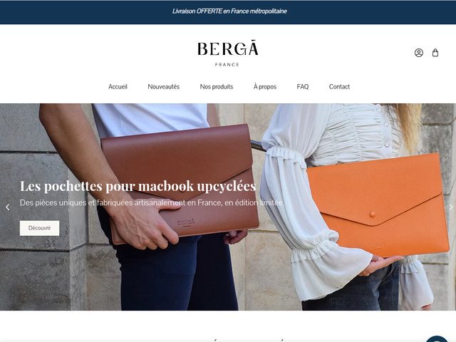 Berga France : maroquinerie durable et engagée - Made in France