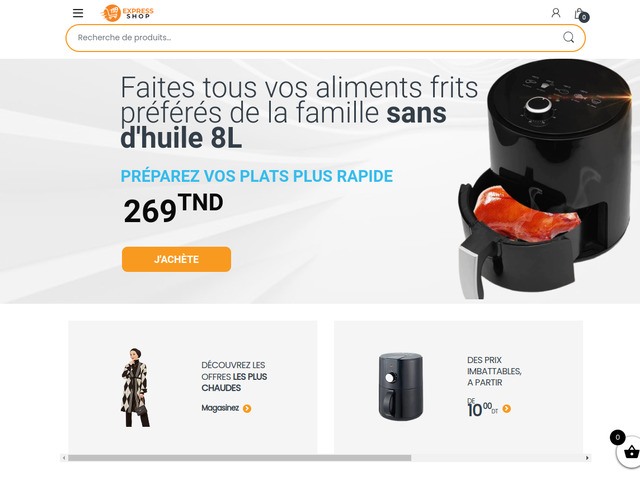 Boutique de vente en ligne en Tunisie