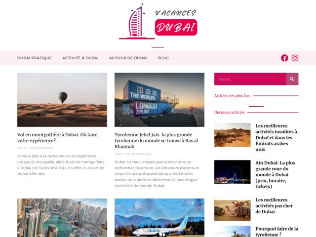 Guide de vacances à Dubaï