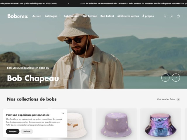 Bob Crew, le spcialiste du bob chapeau