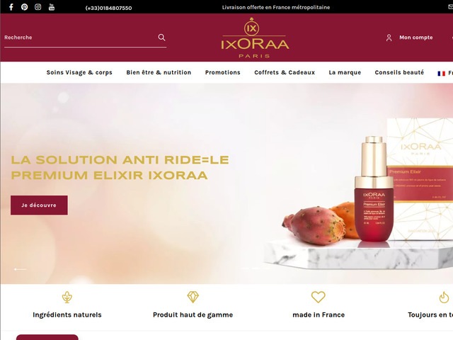 Sublimez votre peau avec ixoraa paris