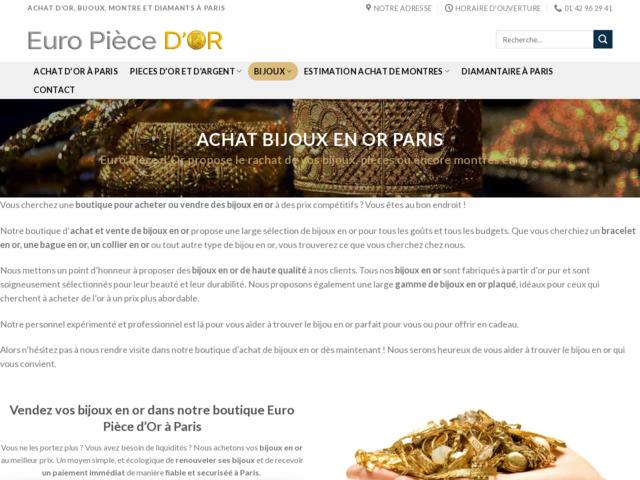 Achat bijoux en or Paris