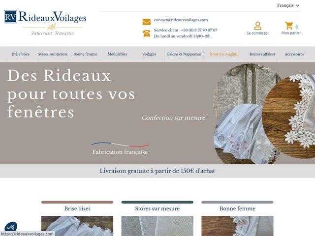 Rv-rideauxvoilages, vente en ligne de rideaux et voilages