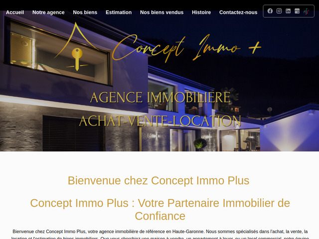 Agence immobiliere concept immo plus