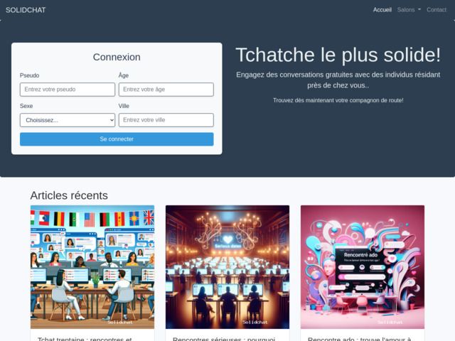 Solidchat - votre espace de discussion gratuit en ligne