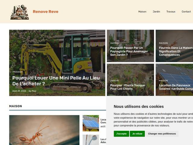 Rénove rêve : un blog maison, jardin et travaux