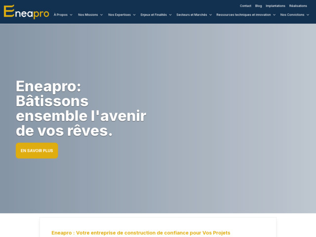 Eneapro : votre entreprise de construction de confiance