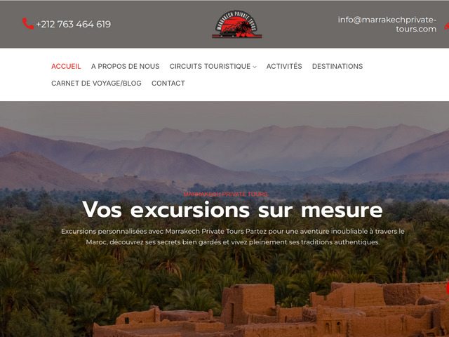 Marrakech private tours - meilleure agence touristique au maroc