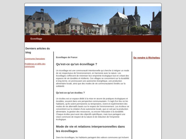 Les villages écolo