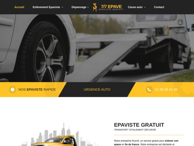 Epaviste gratuit et enlèvement épave en Ile-de-France, casse auto 77