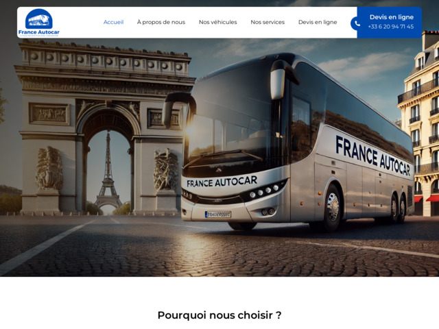 Location d’autocar avec chauffeur paris