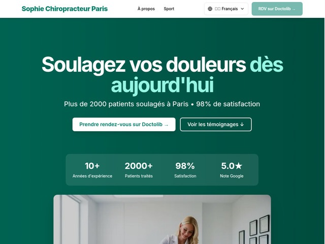 Sophie chiropracteur paris