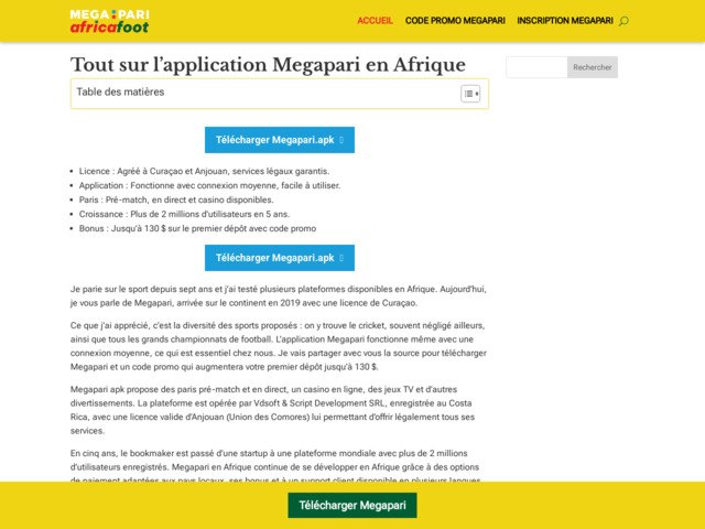 Megapari afrique : guide complet sur l'appli mobile