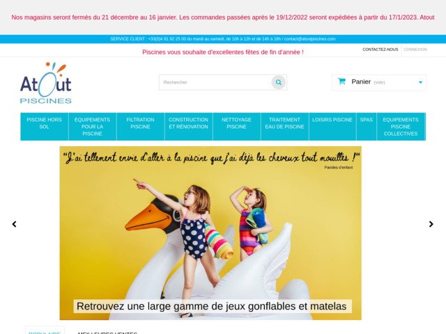 Alentour-piscines.com, vente de matriaux piscines