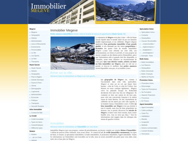 Immobilier Megève